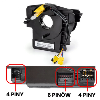 Taśma kierownicy, zwijak airbag + czujnik skrętu Jeep Dodge Chrysler